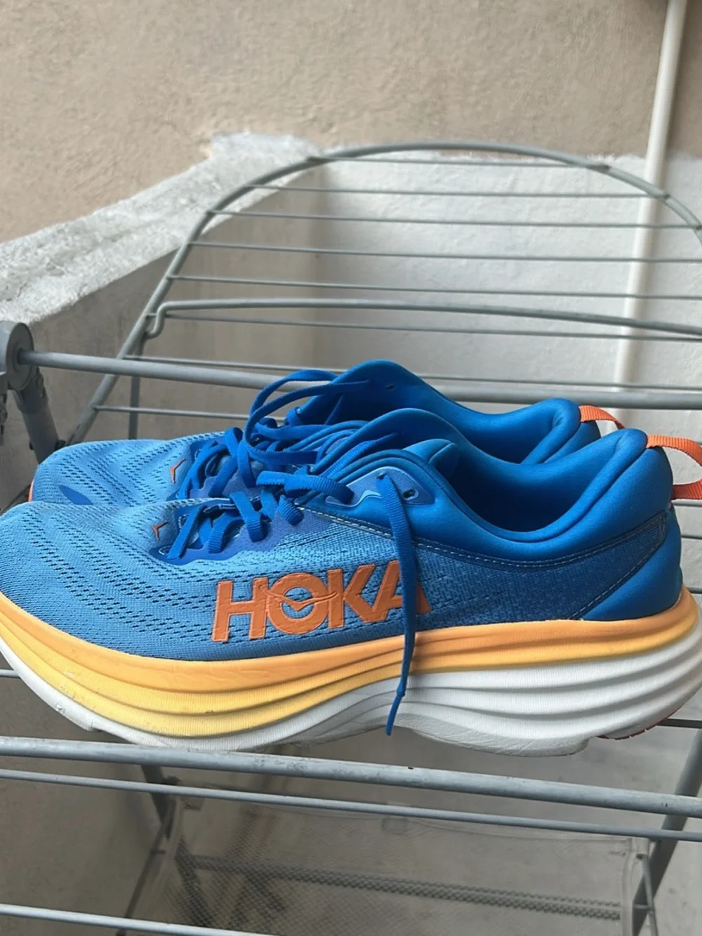 Hoka bondi 8Orange Cushioning Sneakers